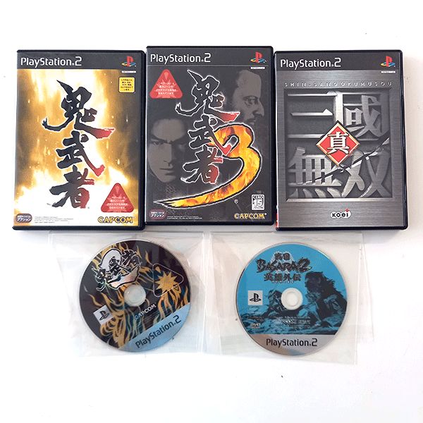 PS2】ゲームソフト 5本セット 鬼武者 1・2・3 / 真・三國無双 / 戦国