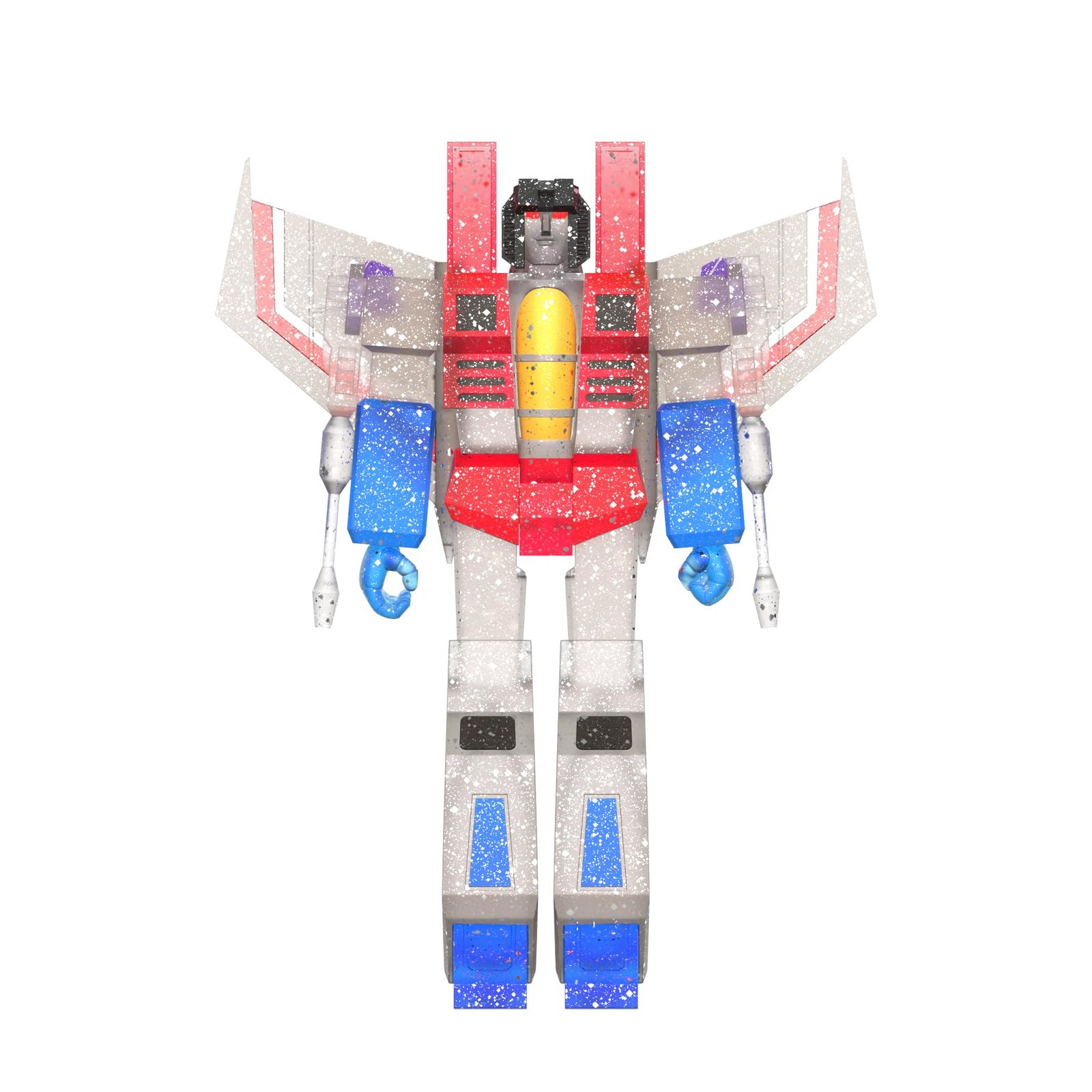 新品 Super7 トランスフォーマー ゴースト オブ スタースクリーム (半透明グリッター) - 3.75インチ トランスフォーマー アクションフィギュア クラシック カートゥーン コレクターズアイテム レトロなおもちゃ