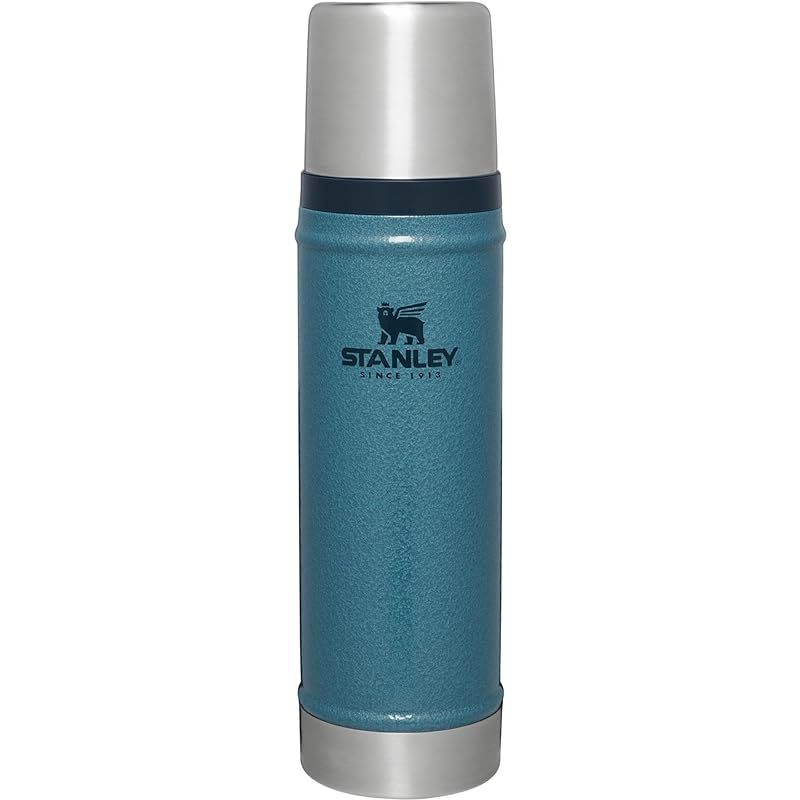 【新品】 STANLEY(スタンレー) クラシック真空ボトル 0.59L ハンマートーンレイクブルー 水筒 保温 保冷 ステンレスボトル リサイクルステンレス ウォーターボトル アウトドア 贈り物 ギフト 食洗機対応 (日本正規品)