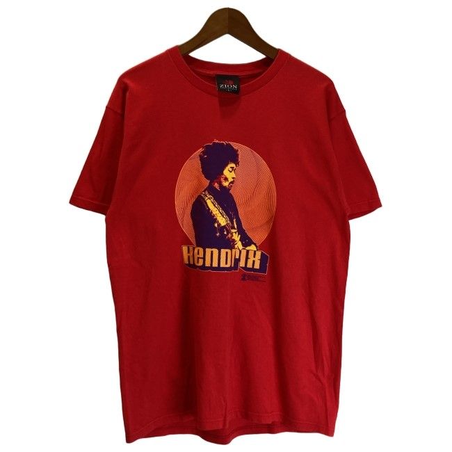 【中古】　ZION　hendrix　アーティストT　00s vintage　00年代　OLD　(C)2001　Tシャツ　半袖　トップス　クルーネック　プリント　USA製　古着　/1951