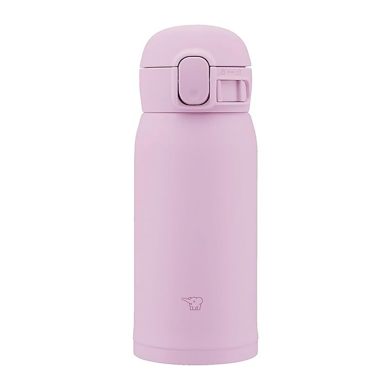 【新品】 象印 水筒 360ml 【使いやすい定番マグ】 洗いやすい シームレスせん 洗う点数3点のみ 軽量&コンパクト 保冷・保温 ワンタッチマグ オーキッド SM-WS36-VM