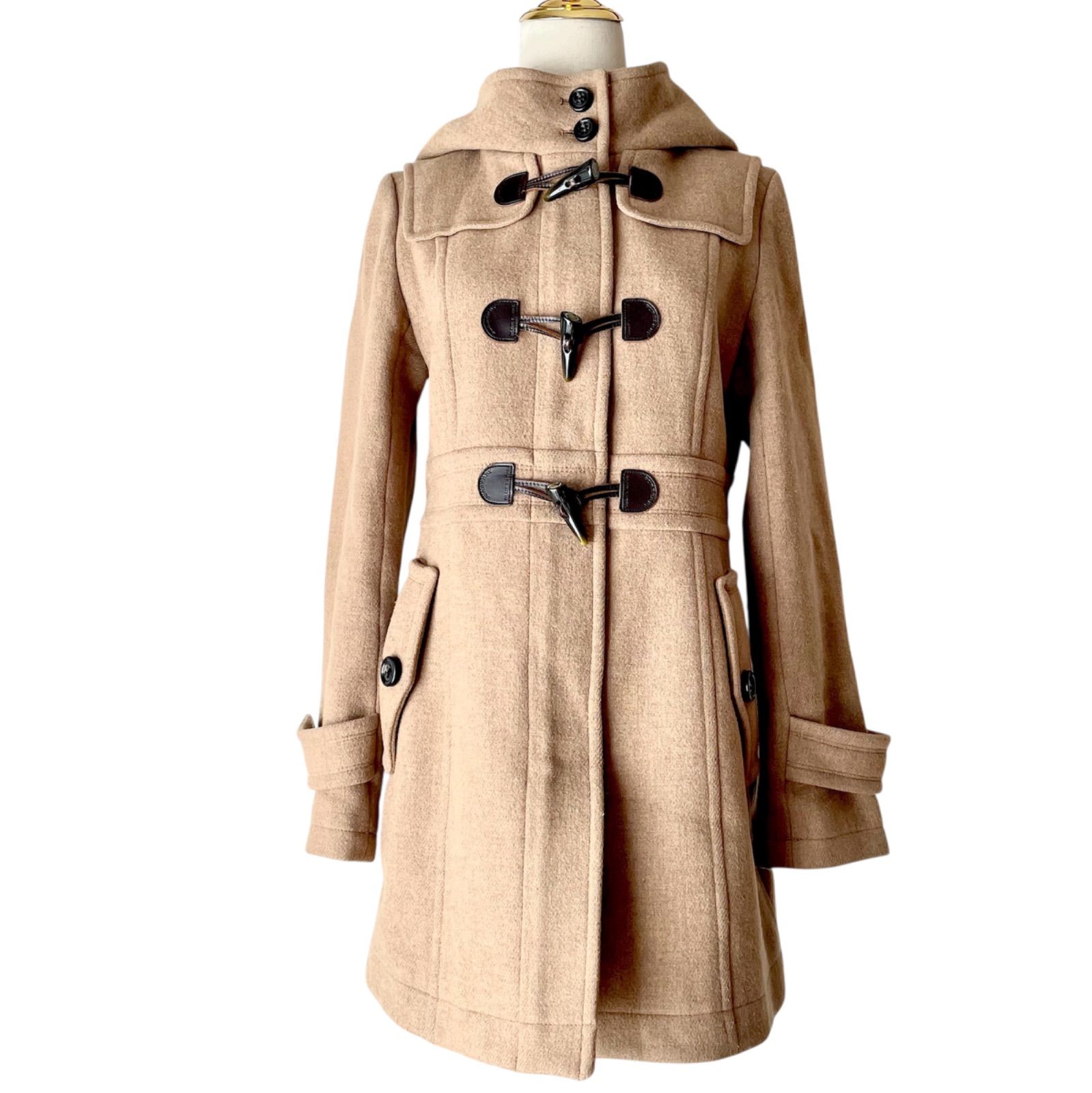 Burberry バーバリー ダッフルコート フーデッドコート ベージュ 