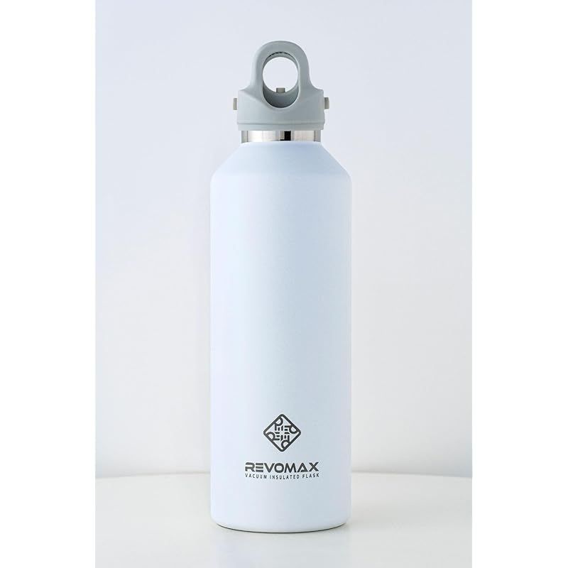 【新品】 【REVOMAX公式】32oz 950ml 炭酸対応 約1リットル ステンレスボトル 18時間保温 36時間保冷 真空断熱 水筒 ギフト レボマックス (Matte White)