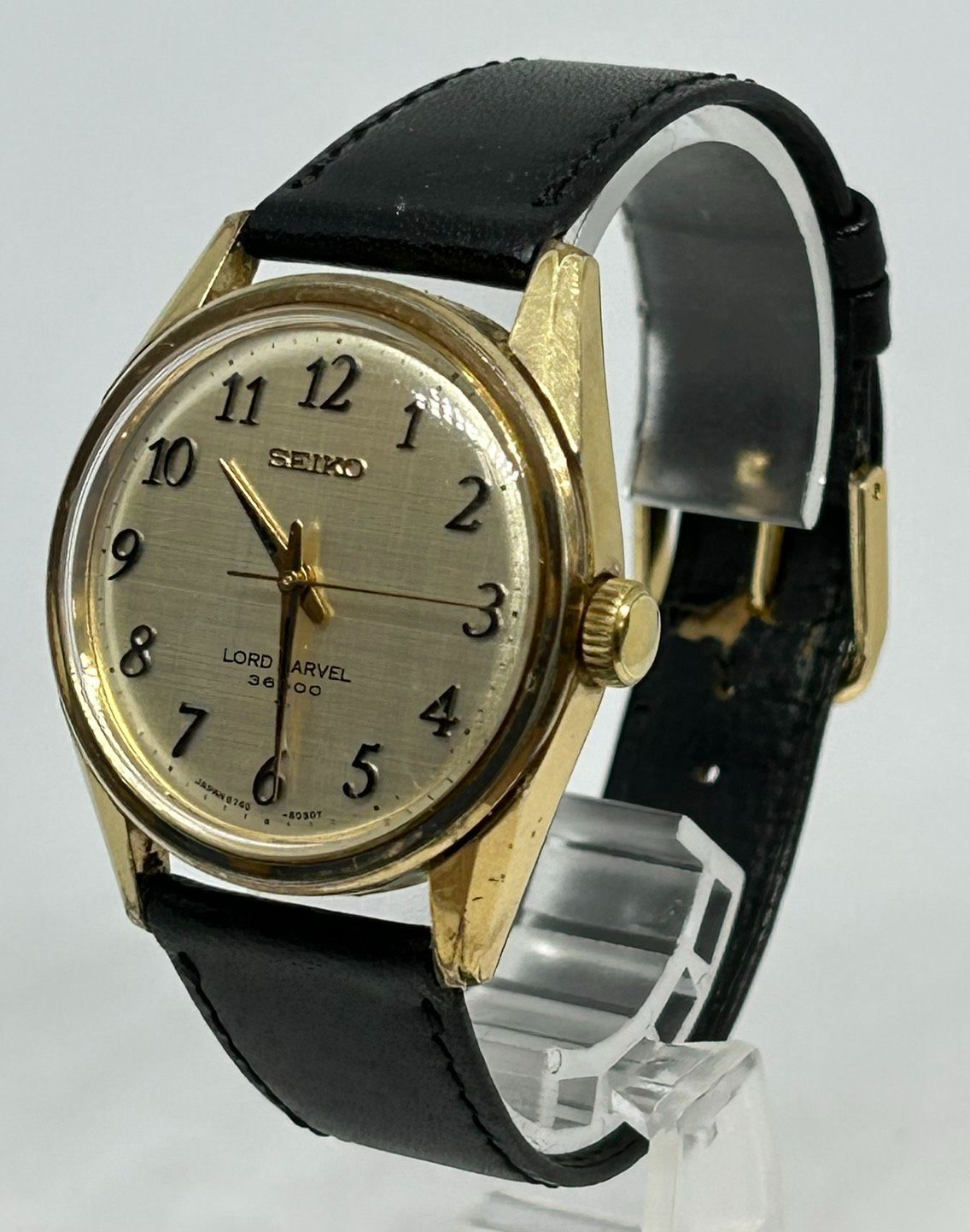 【加】稼働 SEIKO LOAD MARVEL 36000 腕時計 手巻き セイコー ロードマーベル 5740-8000 ゴールドカラー【8028SS】E28