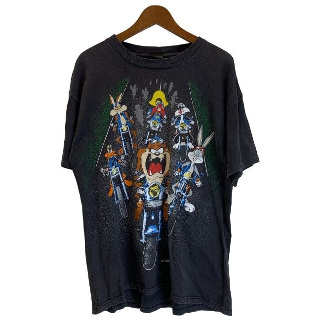【中古】 changes Tシャツ 90s vintage 90年代 OLD (c)1993 WARNER BROS. 半袖 トップス クルーネック キャラクター ルーニーテューンズ USA製 古着 /7309