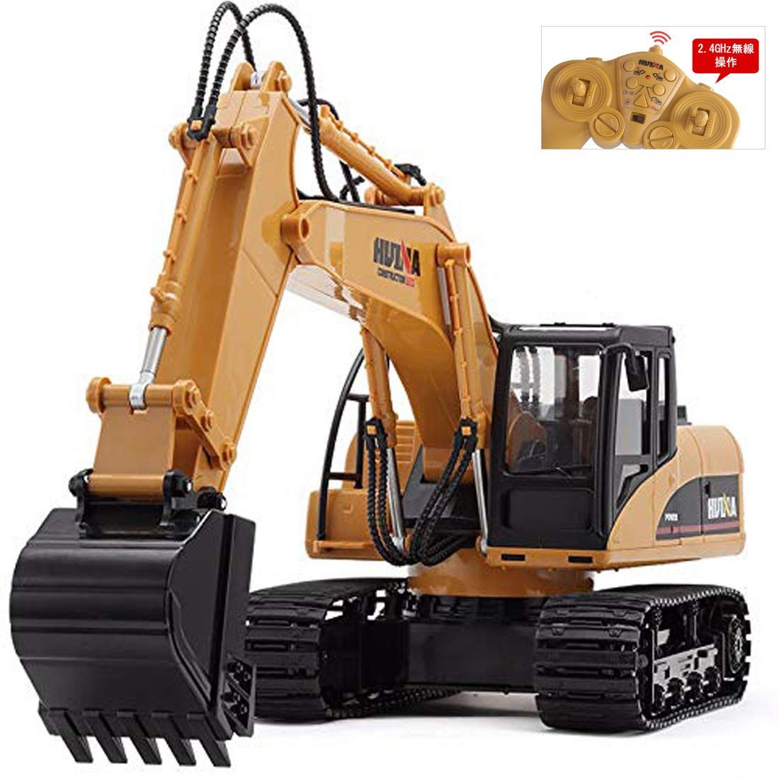 新品 億騰 ショベルカー ラジコン 掘削機 2.4GHz無線 15CHパワーショベル 合金強化版 360/680度旋回 音楽 LEDライト搭載 ミニチュア RC 建機 おもちゃ 砂浜 砂場用