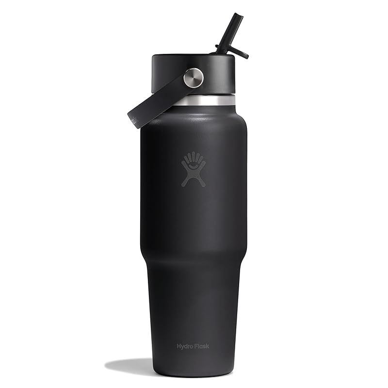 【新品】 ステンレス ボトル Travel Bottle with Flex Chug Cap トラベルボトル ウィズ フレックスチャグキャップ 32oz 946ml ブラック 保温 保冷 水筒 (日本正規品)