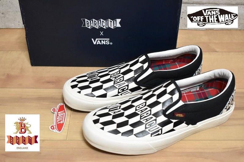新品 VANS VAULT × BARACUTA クラシックスリッポン 28cm VN0A4UX40GD バンズ バラクータ 9,240円