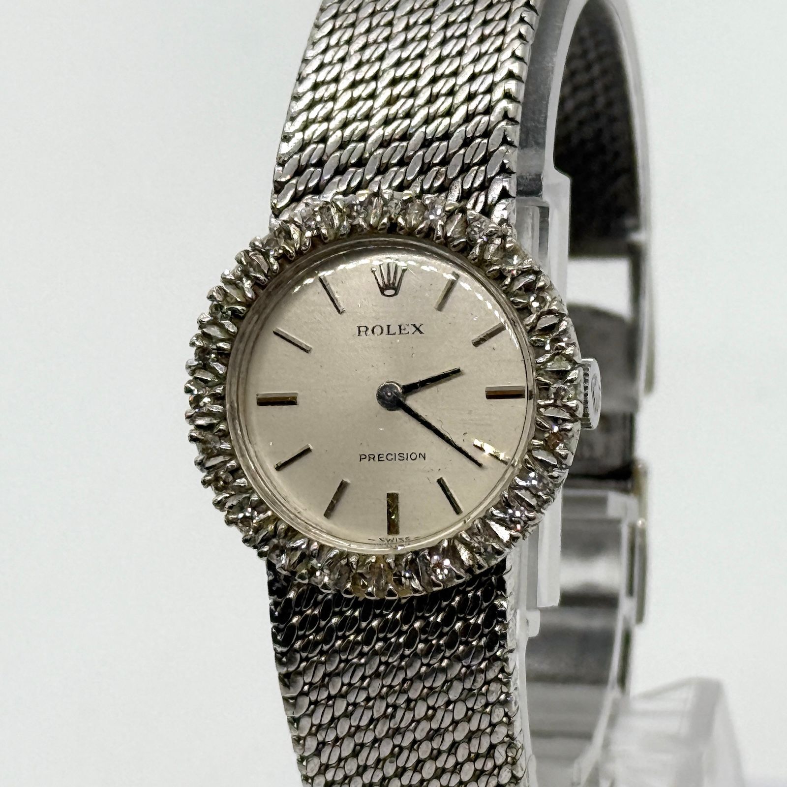 ROLEX ロレックス Dベゼル プレシジョン 2649 シルバー 手巻き メンズ 腕時計 稼働品