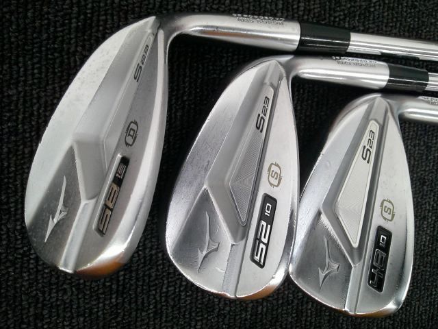 中古 ウェッジ ミズノ S23 WHITE SATIN 48/52/58 3本セット/N.S.PRO
