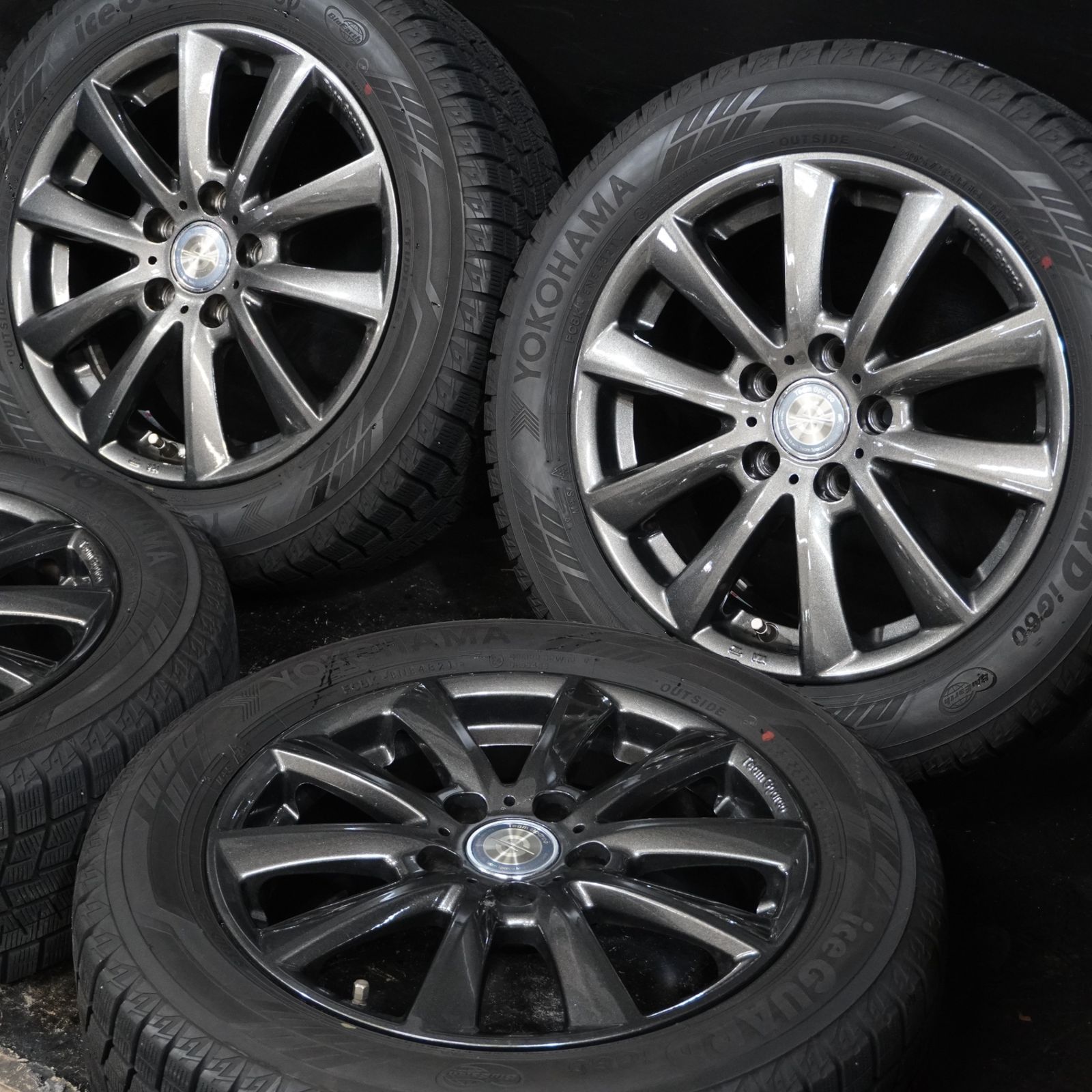 バリ溝 中古 スタッドレス 205/55R16 ヨコハマ アイスガード iG60 