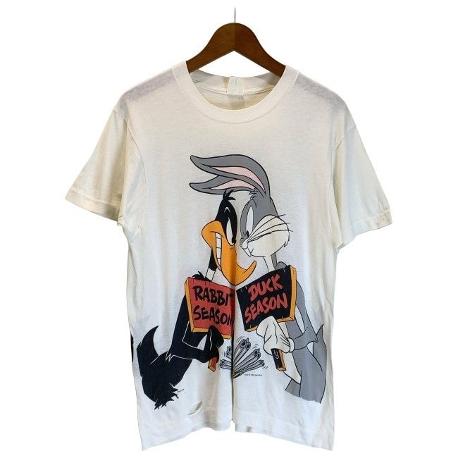【中古】　Tシャツ　90s vintage　90年代　OLD　半袖　トップス　クルーネック　キャラT　キャラクター　プリント　Looney Tunes　USA製　古着　/1590