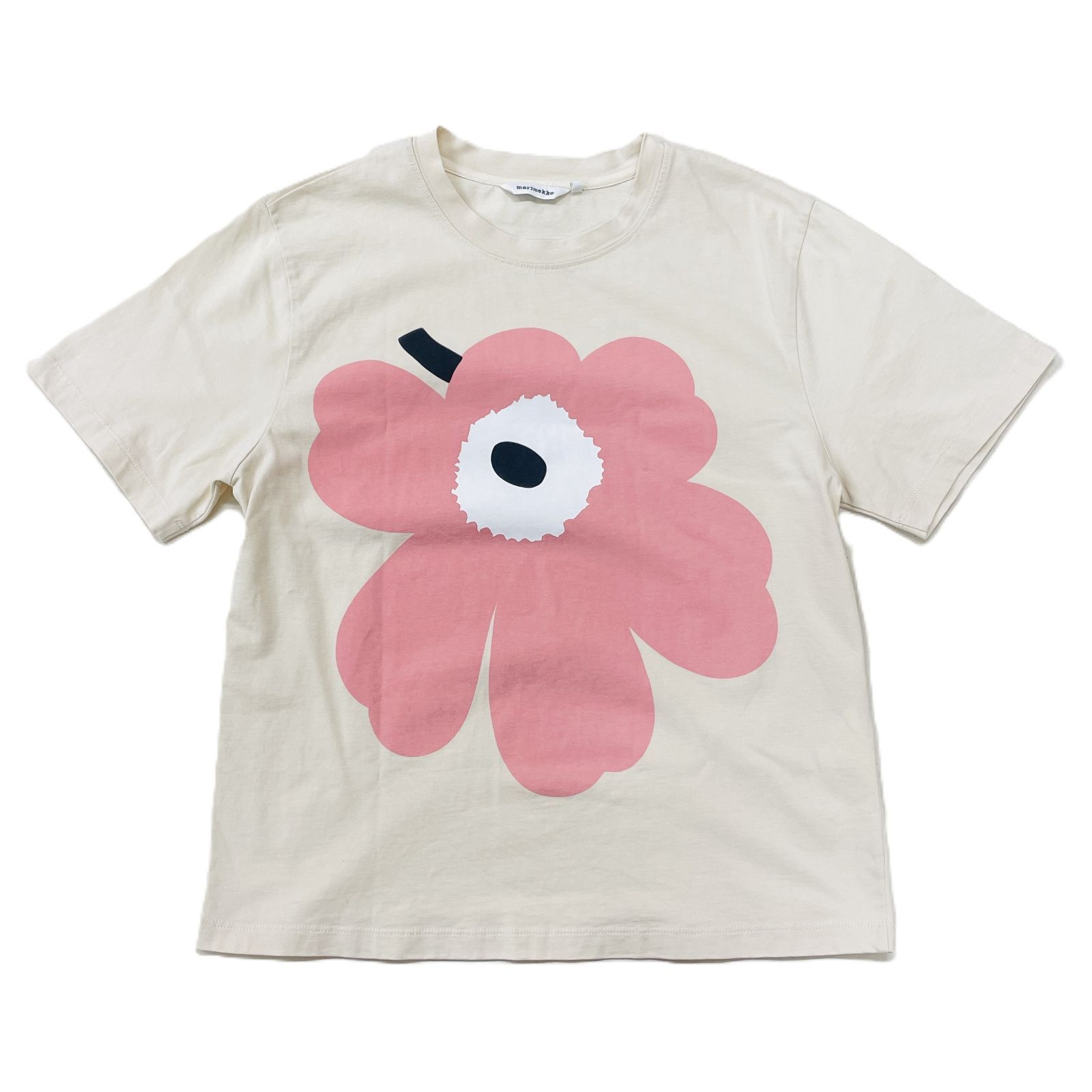 marimekko マリメッコ 半袖Tシャツ ウニッコ XS BEG/ベージュ - メルカリ