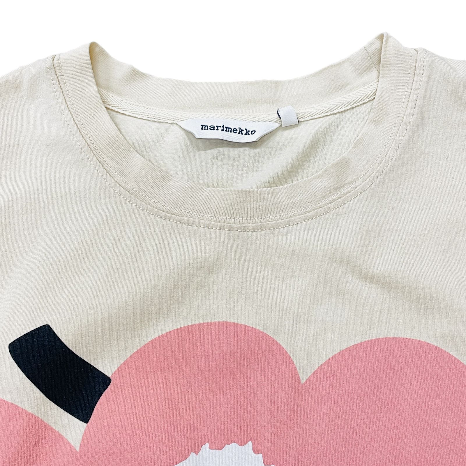 marimekko マリメッコ 半袖Tシャツ ウニッコ XS BEG/ベージュ - メルカリ