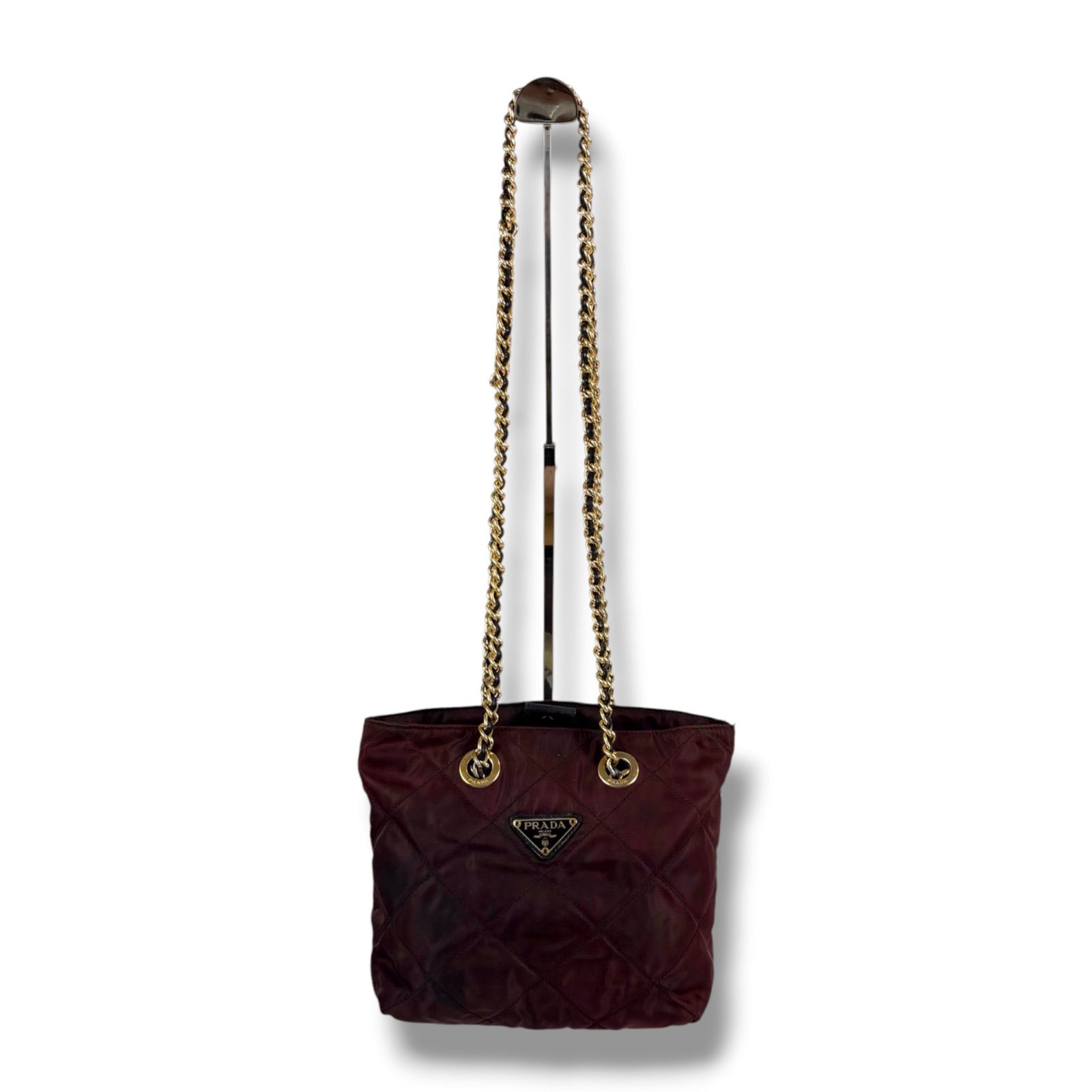 PRADA Triangle Logo Crossbody Bag プラダ キルティング加工 