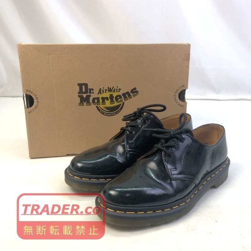 01w-6667 ドクターマーチン Dr.Martens 26.0cm US9 UK7 EU41 レザーシューズ 1461 WOMEN'S PATENT LEATHER OXFORD 10084001 パテントレザー オックスフォード ブラック 靴【中古品】