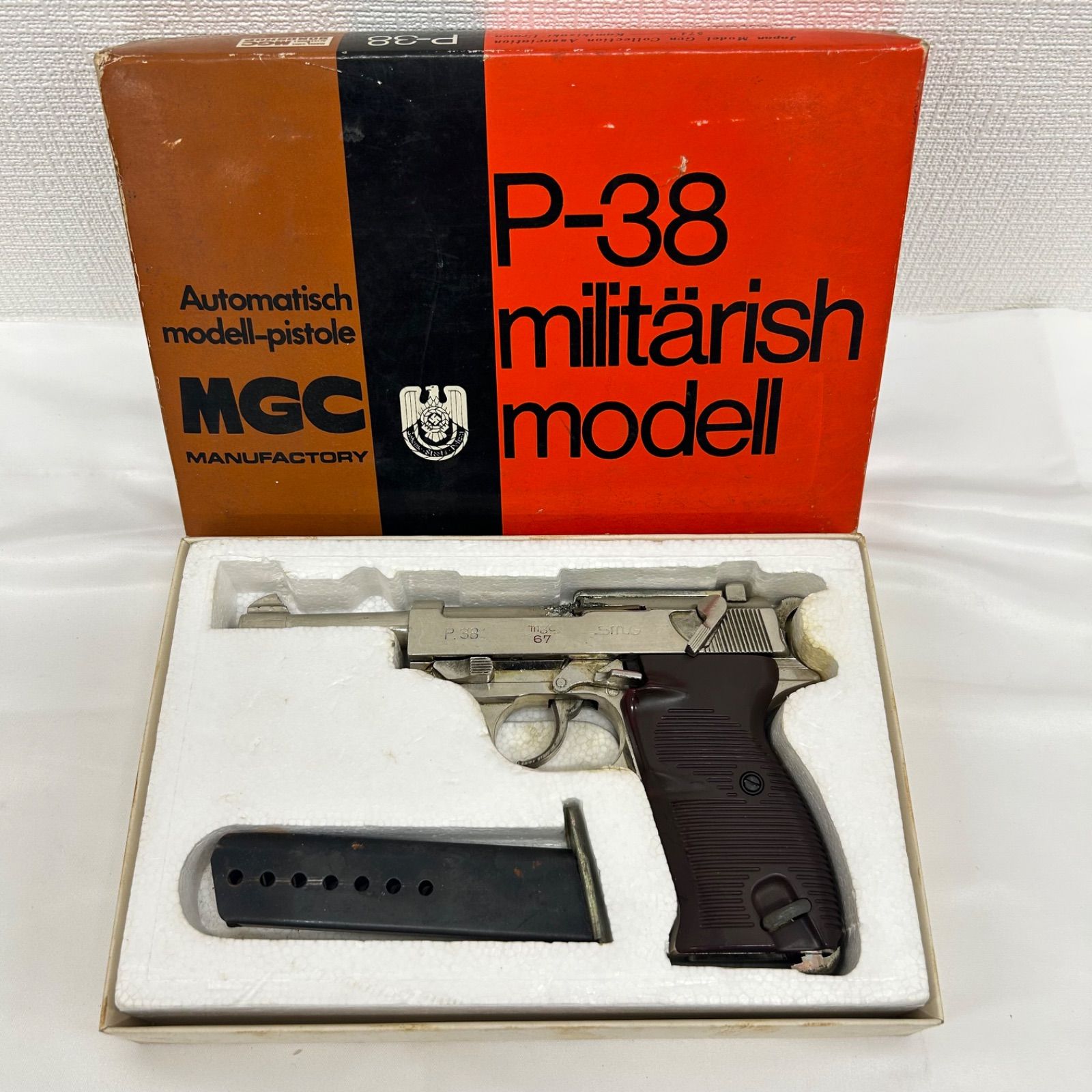 MGC ワルサーP38 金属モデル タニオアクション ミリタリーモデル 箱