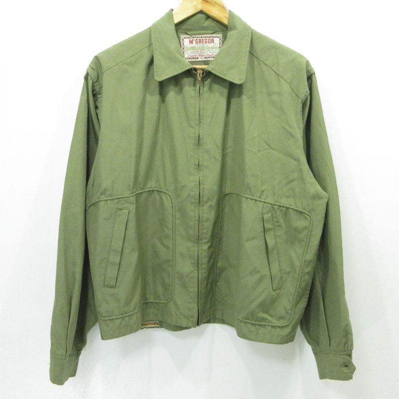 【三重本店】 中古 McGregor | マックレガー ジップアップジャケット カーキグリーン サイズ：42 【93】