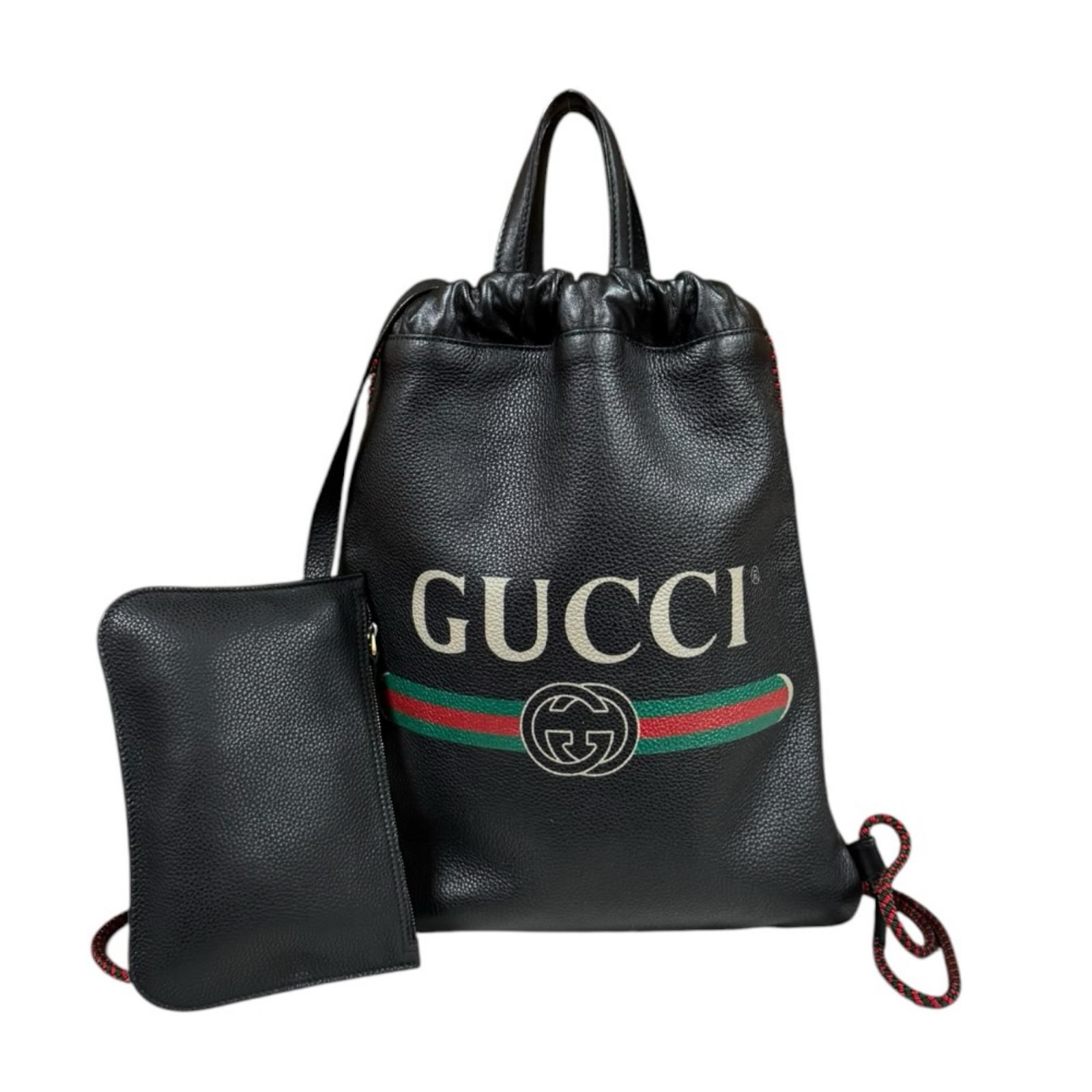 グッチ ドローストリング リュック リュック・デイパック レザー 523586 ユニセックス GUCCI 中古 グッチ