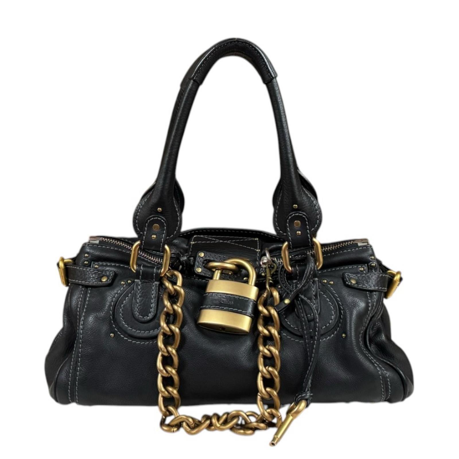 クロエ パディントン ミディアム ハンドバッグ レザー 7ESA02-7E422 ブラック レディース Chloe 中古 クロエ 44,880円