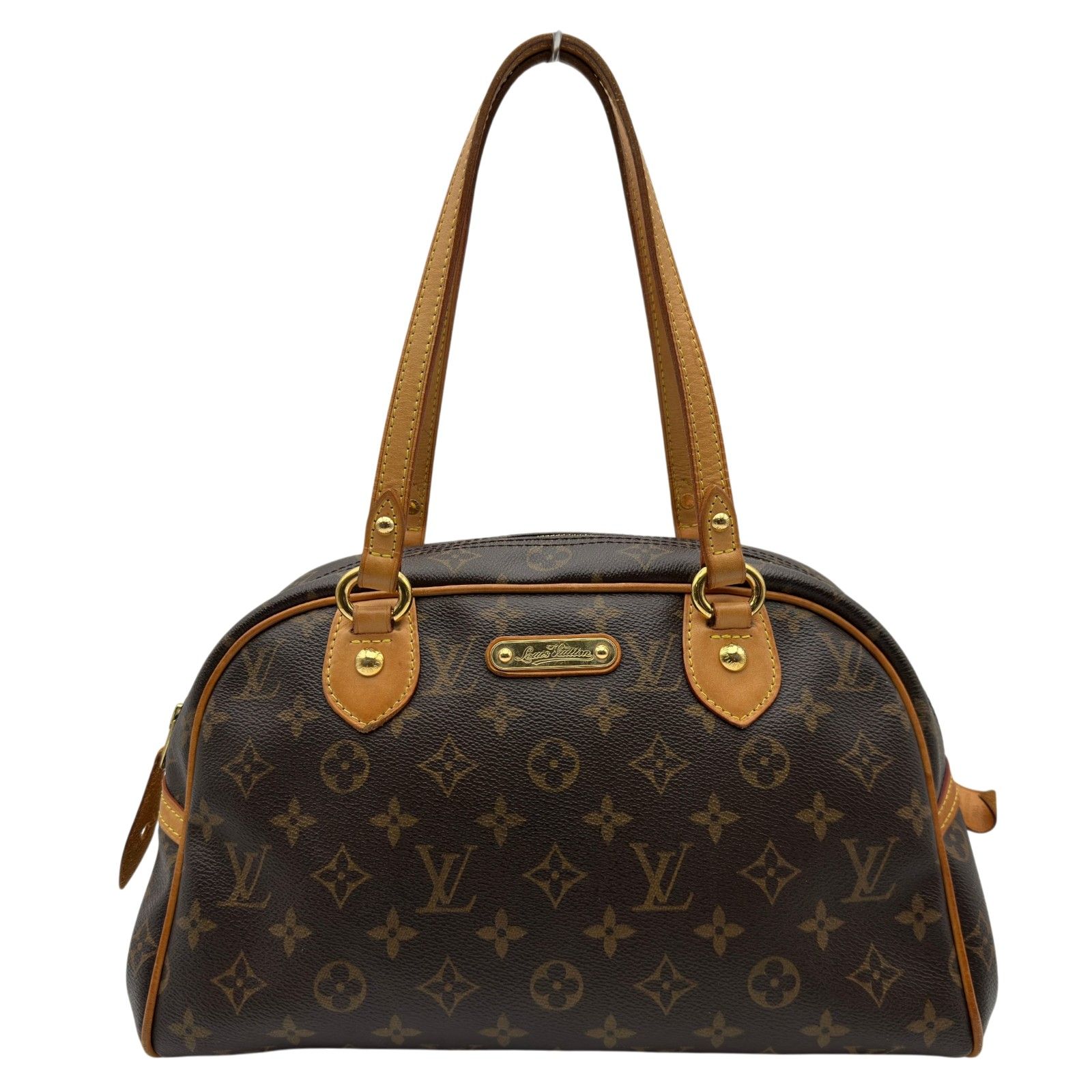 ルイ・ヴィトン LOUIS VUITTON モントルグイユPM M95565 ブラウン モノグラム/レザー レディース ハンドバッグ