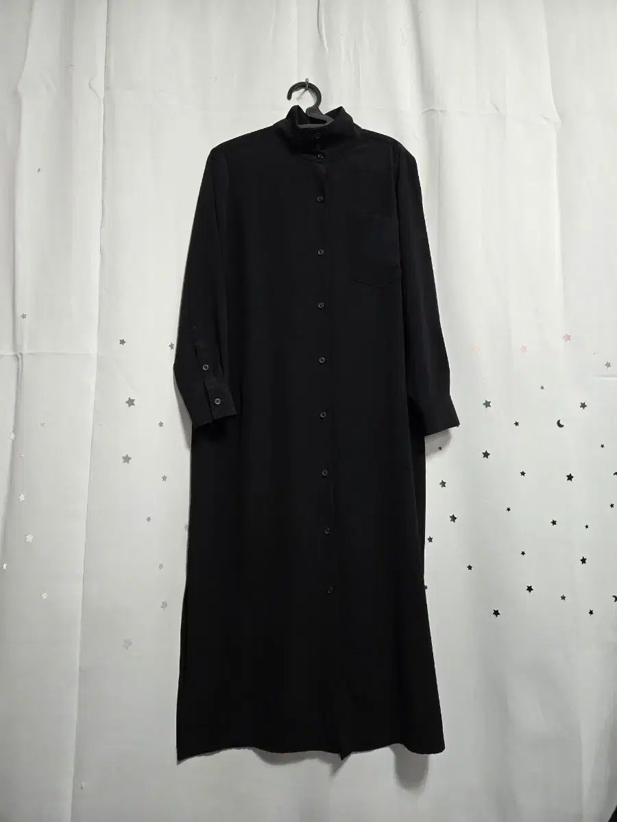 DKNY ブラック ロング シャツ ONE PIECE P