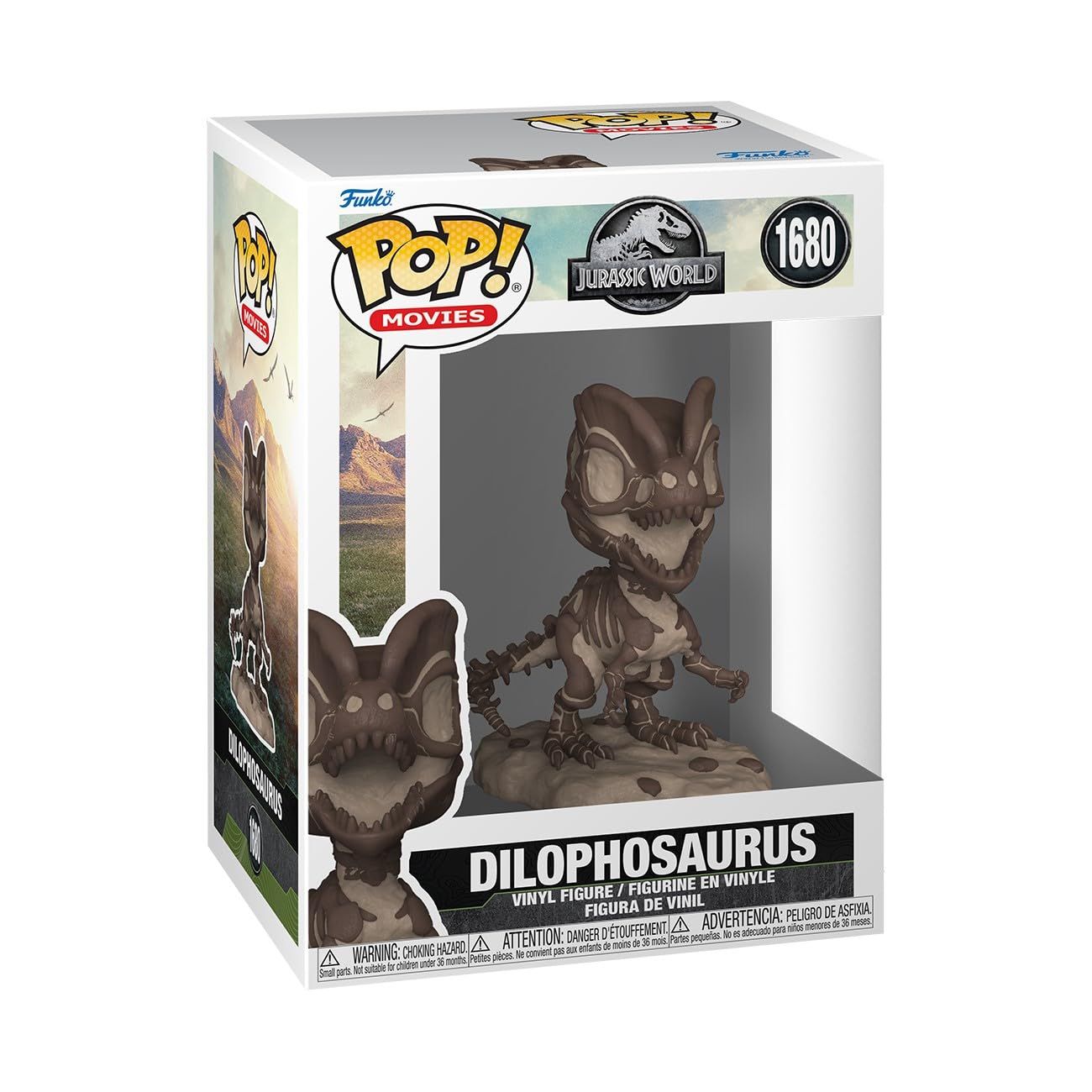 新品 ジュラシックパーク ディロフォサウルス 化石 フィギュア Funko POP! Jurassic Park Fossil Dilophosaurus ファンコ
