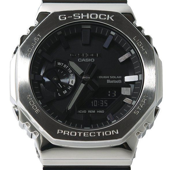 箱付 良品 CASIO カシオ G-SHOCK ジーショック GM-B2100D-1AJF フルメタルモデル タフソーラー メンズ