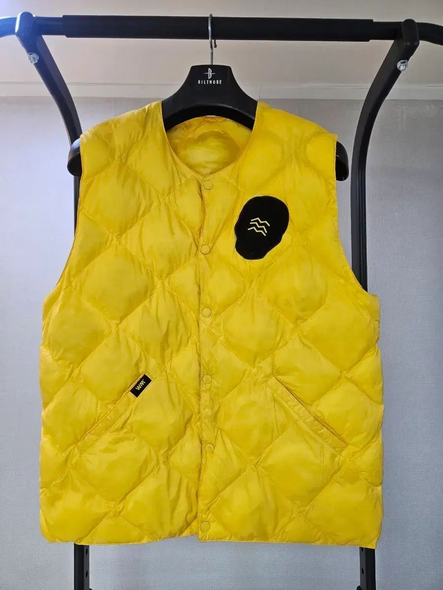KOLON SPORT コーロンスポーツ イエロー ダイア キルティング ダウン ベスト