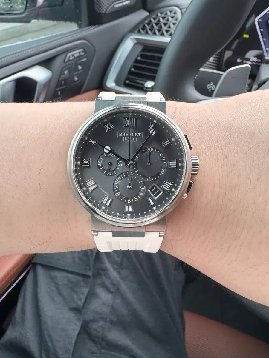 出品 ブレゲ マリン 5527TI グレー 出品
