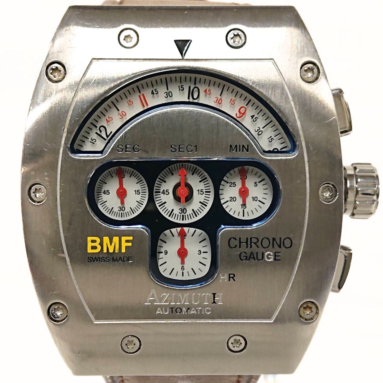 AZIMUTH　CGM-1BMF　CHRONO GAUGE BMF　Self-Winding アジムート クロノゲージ 自動巻き メンズ 腕時計