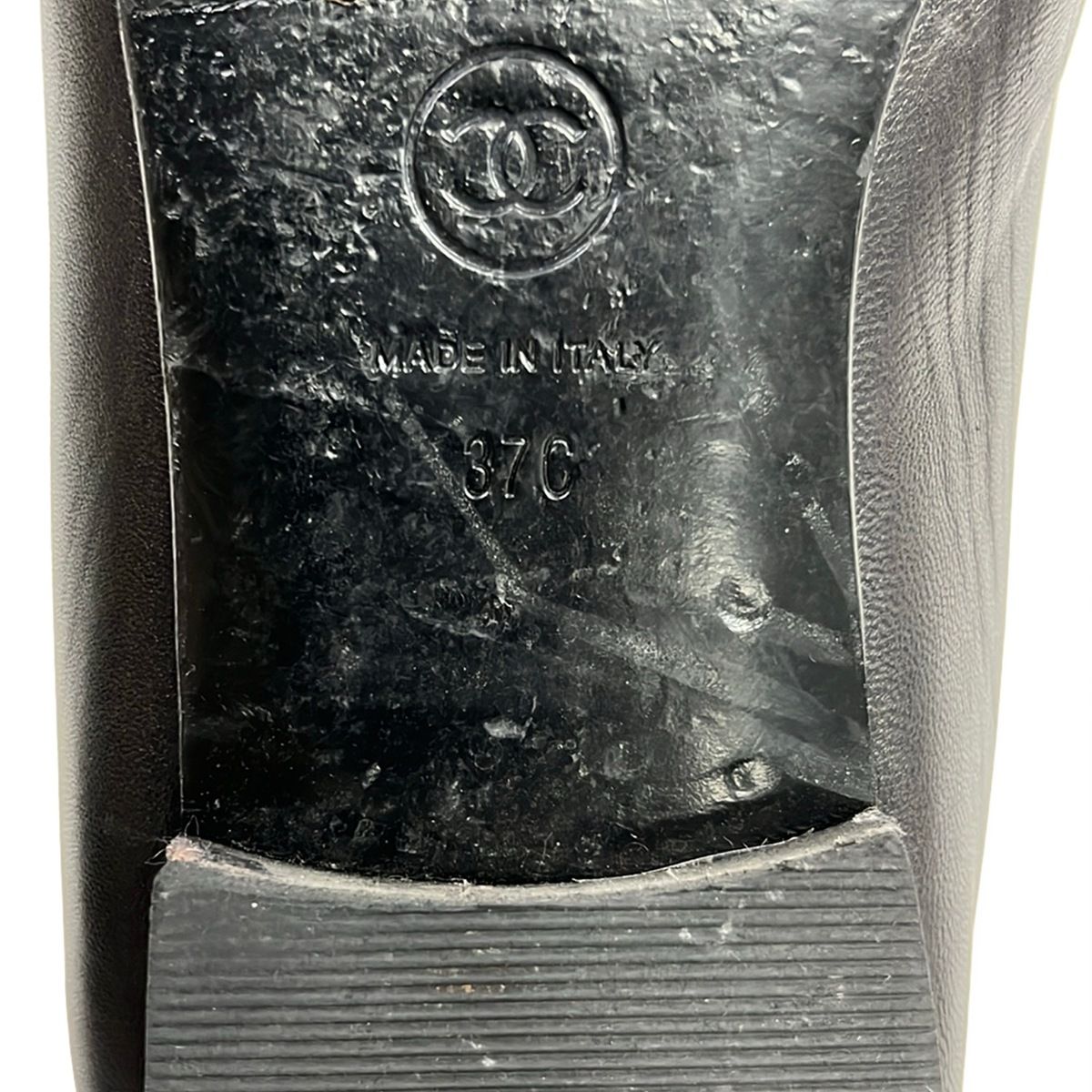 CHANEL(シャネル) フラットシューズ 37 C レディース - A02819 黒 ココ