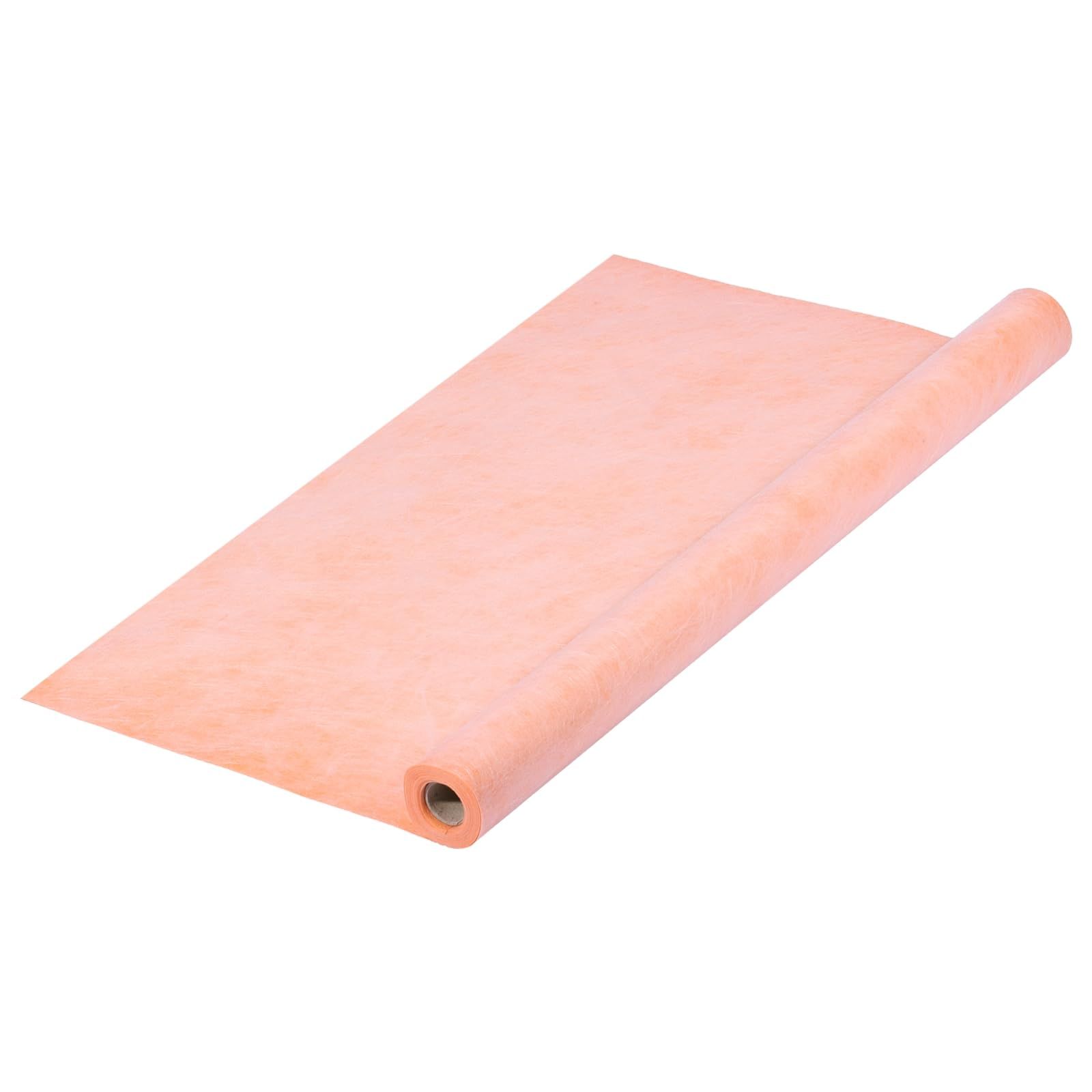 新品 uxcell 防水シート 100.6cm×20m / 216平方フィート 防水下地材 0.6mm(24ミル) ポリエチレン製 タイル用下地シート 浴室壁・床用 オレンジ色