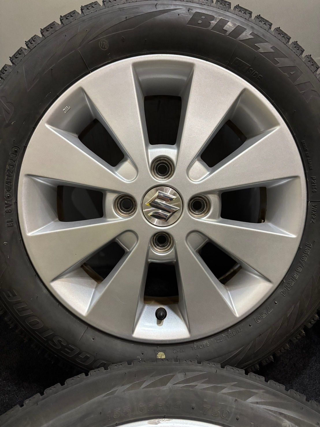 ☆155/65R14 BRIDGESTONE/VRX2 23年製 スズキ ワゴンR 純正 14インチ