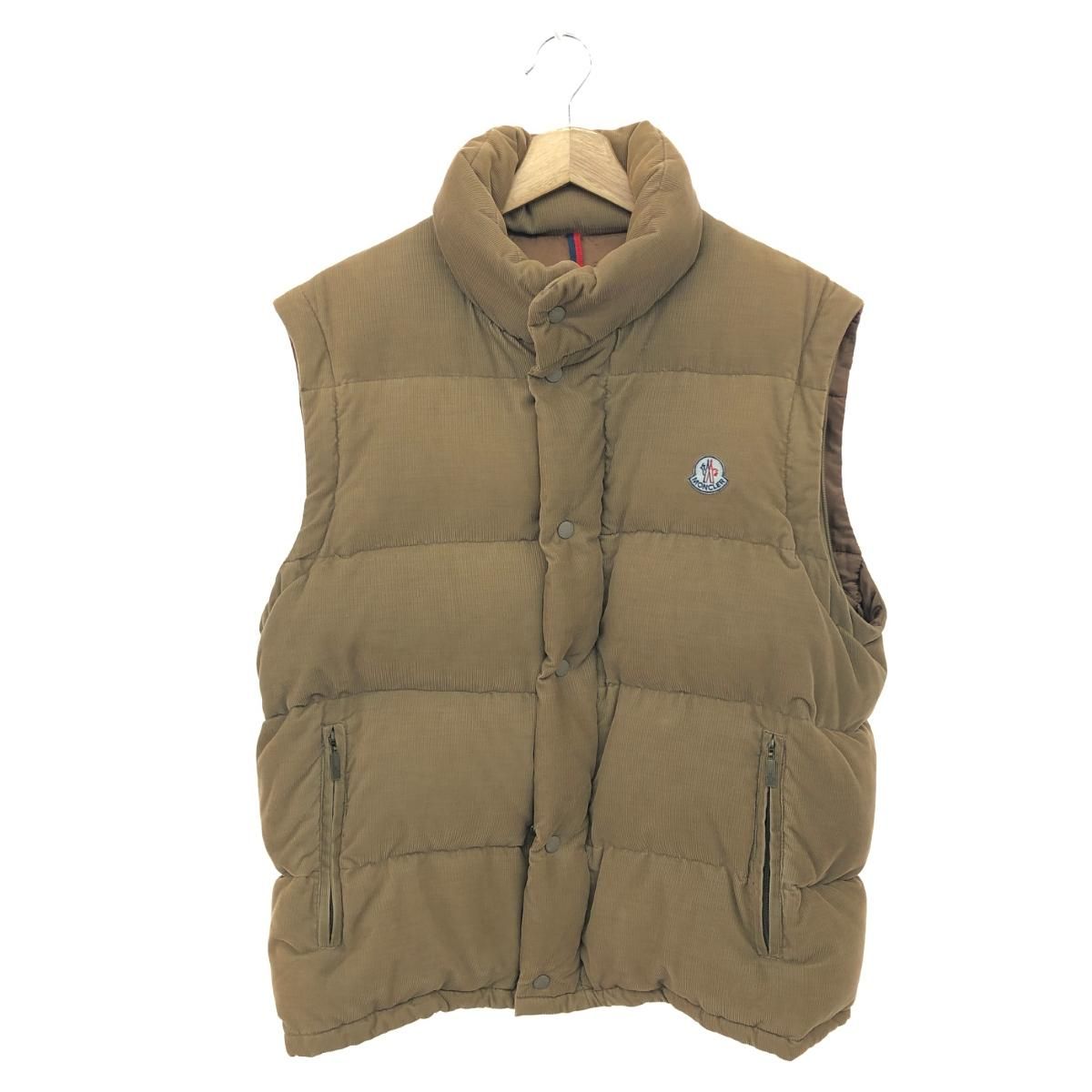 MONCLER モンクレール コーデュロイダウンジャケット サイズ:1 ベスト切替/2WAY    ブラウン/ベージュ メンズ / 241019002517 MONCLER モンクレール コーデュロイダウンジャケット サイズ:1 ベスト