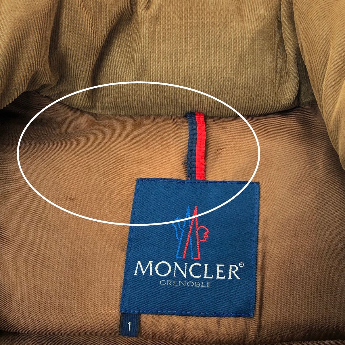 MONCLER モンクレール コーデュロイダウンジャケット サイズ:1 ベスト