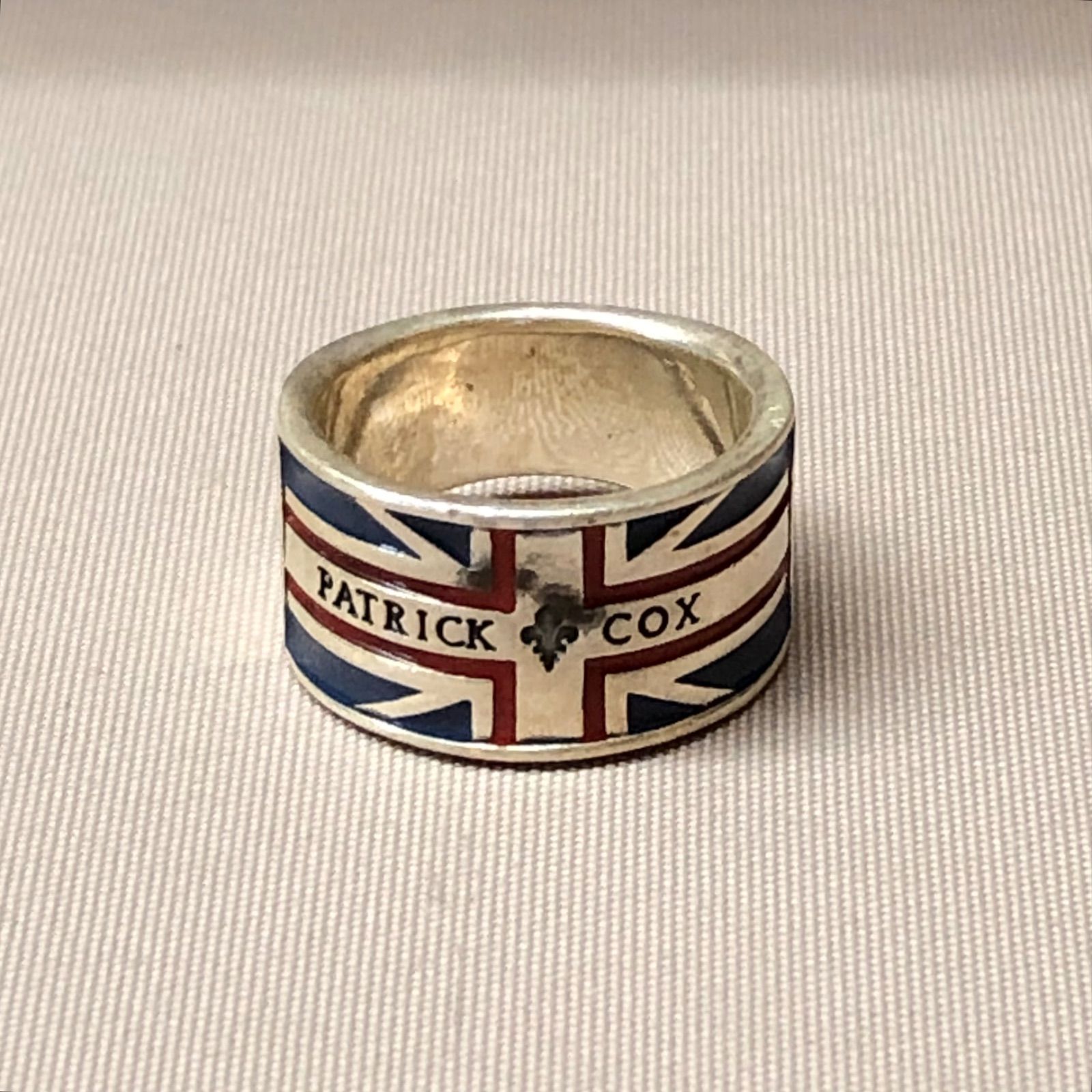PATRICK COX シルバー925 指輪 リング 15号程度 イギリス国旗 百合の