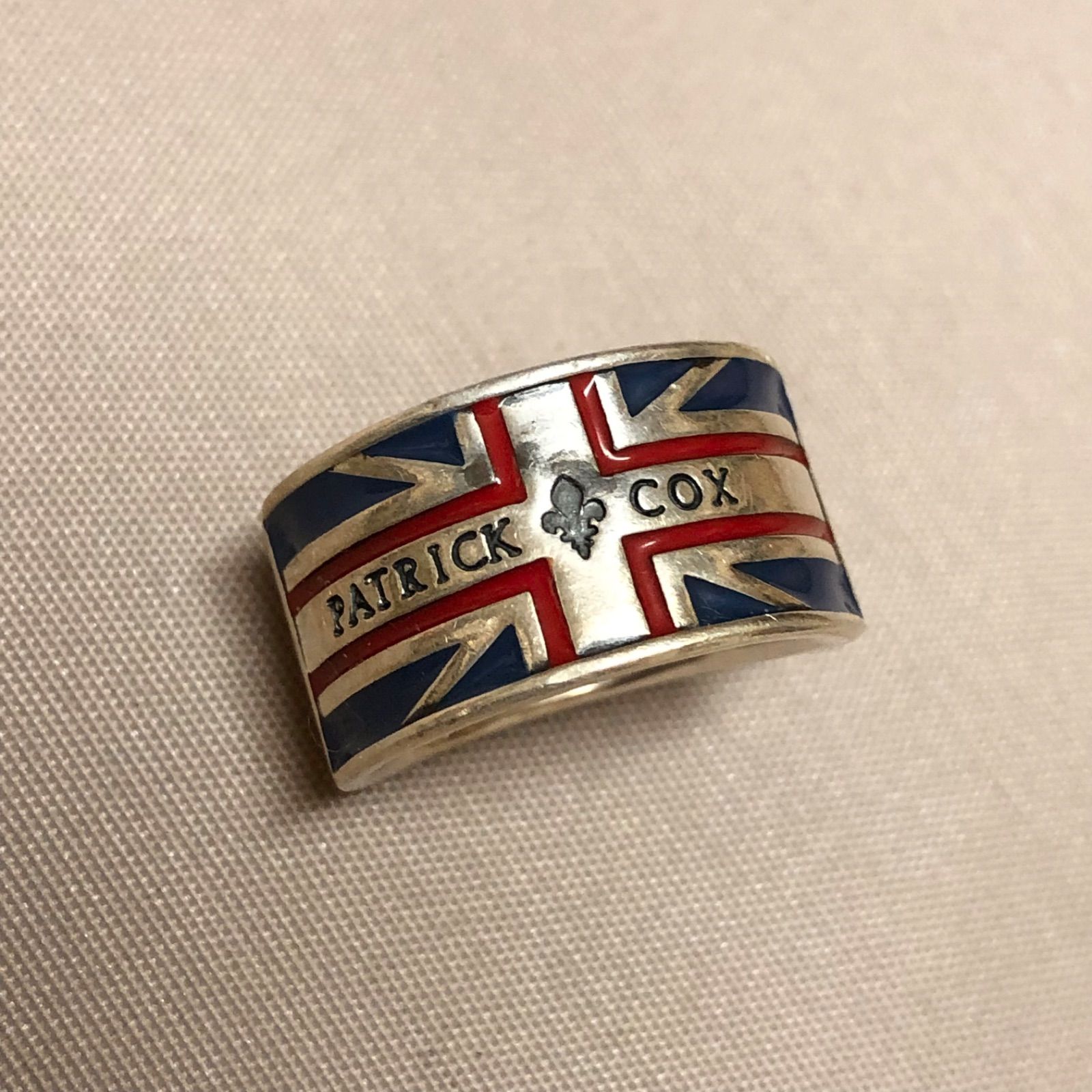 PATRICK COX シルバー925 指輪 リング 15号程度 イギリス国旗 百合の