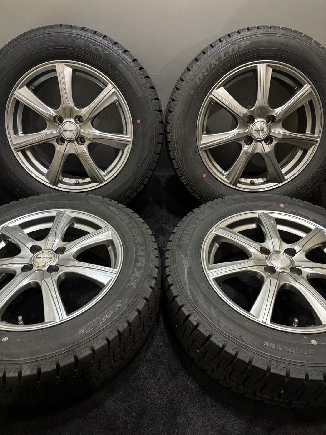 ☆195/65R16 DUNLOP/WINTER MAXX WM02 20年製 PRD 16インチ 6J +45 100
