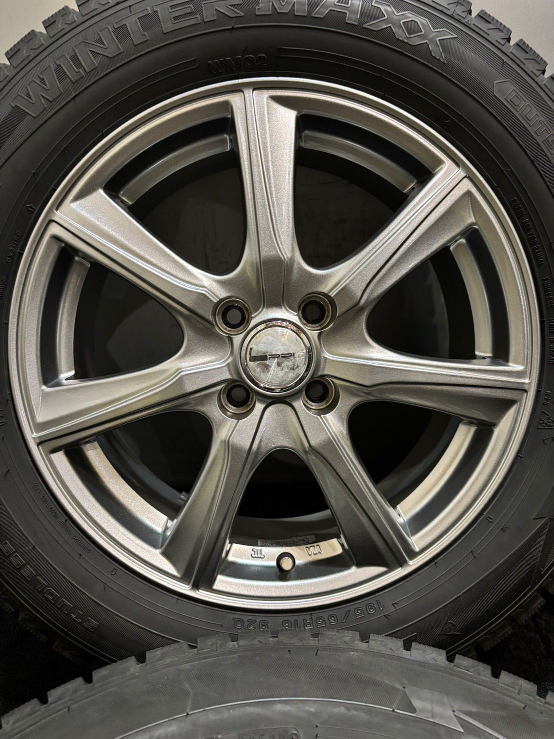 ☆195/65R16 DUNLOP/WINTER MAXX WM02 20年製 PRD 16インチ 6J +45 100