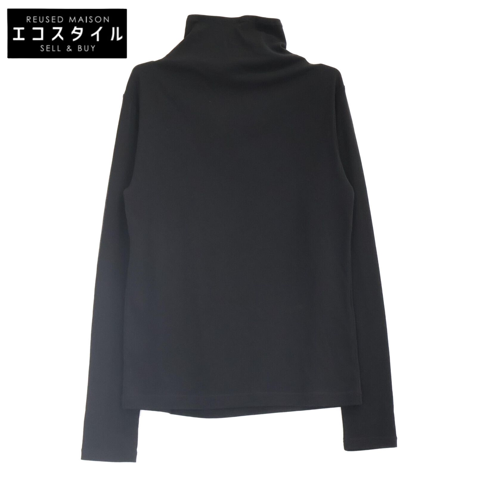 Y's　ワイズ　25AW YM-T08-672 ブラック HARD-TWIST BACK BUTTON OFF-NECK T　表記なし