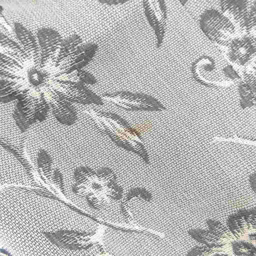 Leilianレリアン　ダークグレーの花柄レースジャケットとスカートセット レリアン Leilian セットアップ ジャケット スカート イージーウエスト