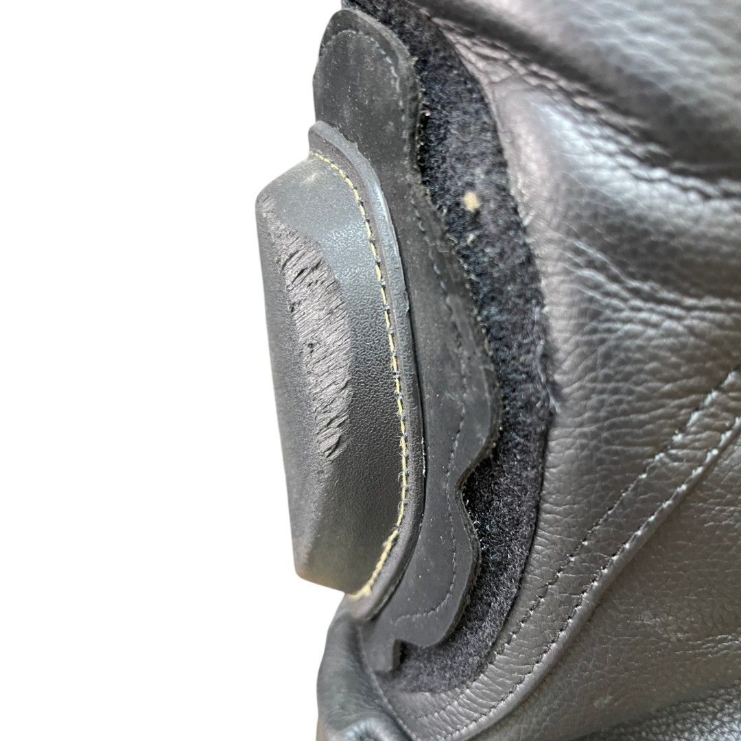 GOODLACK バイク用レザーパンツ サイズ34 膝パット付き バイク用レザー