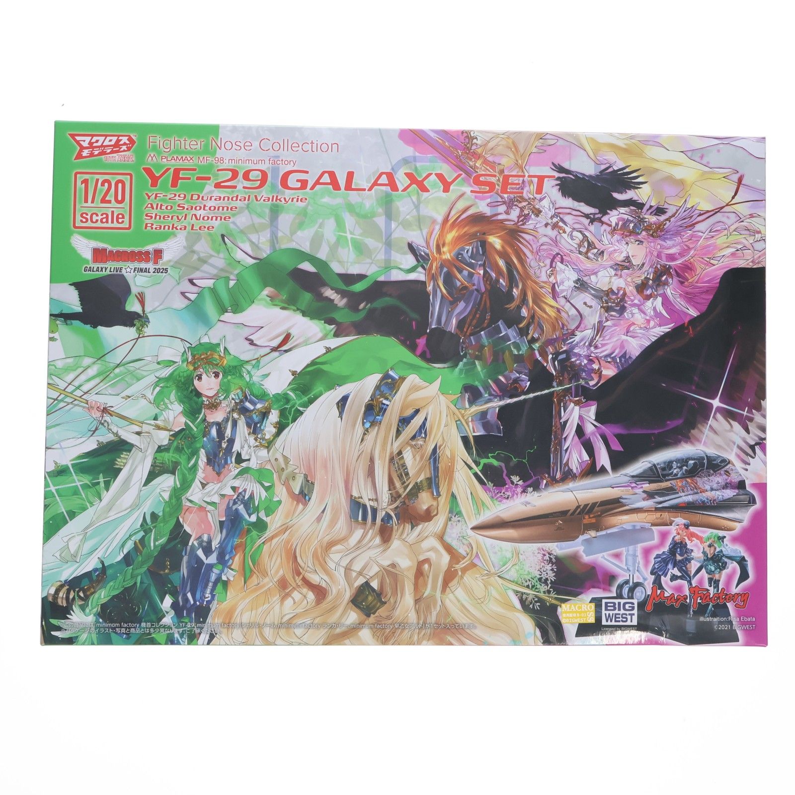 PLAMAX MF-98 minimum factory 1/20 機首コレクション YF-29 GALAXY SET マクロスF(フロンティア) ギャラクシーライブ☆ファイナル 2025 プラモデル マックスファクトリー 14,606円