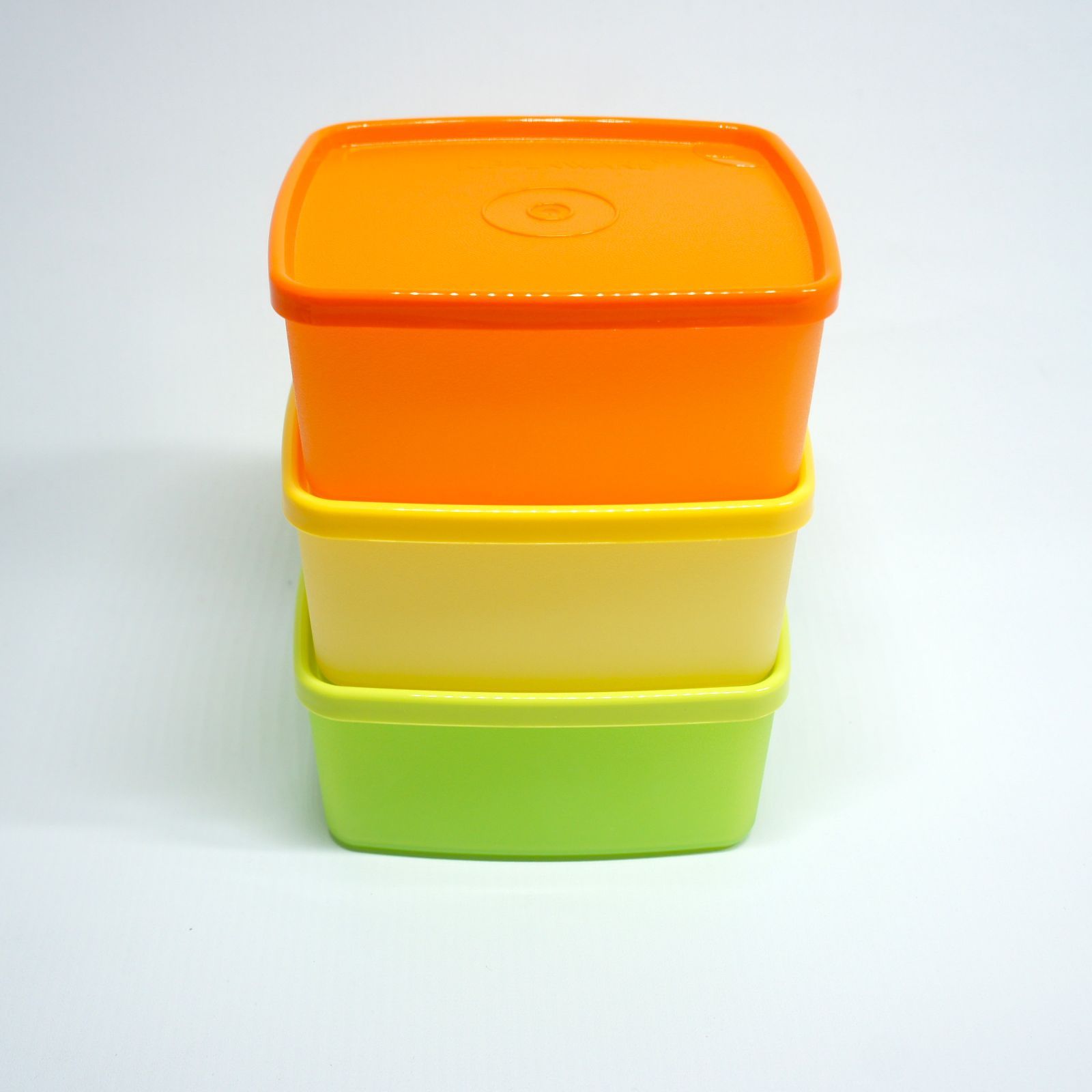TM_344】【箱無し】Tupperware タッパーウェア 角型ケース(小) 3個
