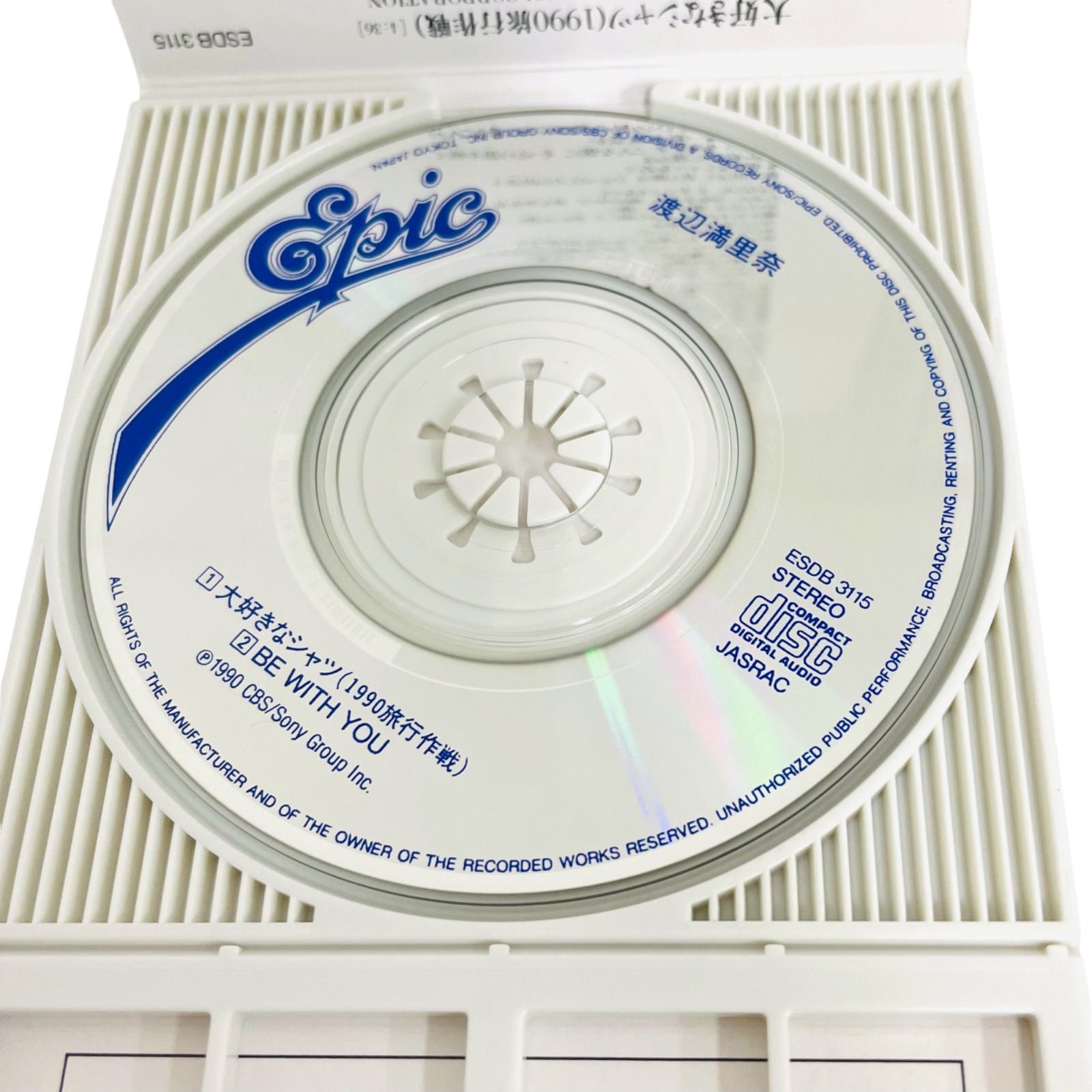 F05288 CD 渡辺満里奈 大好きなシャツ （1990旅行作戦） BE WITH YOU