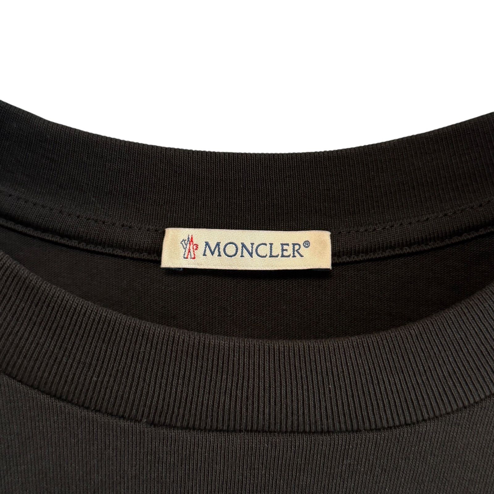 MONCLER モンクレール 現行 Tシャツ コットン モノグラムパッチ 肩ロゴ