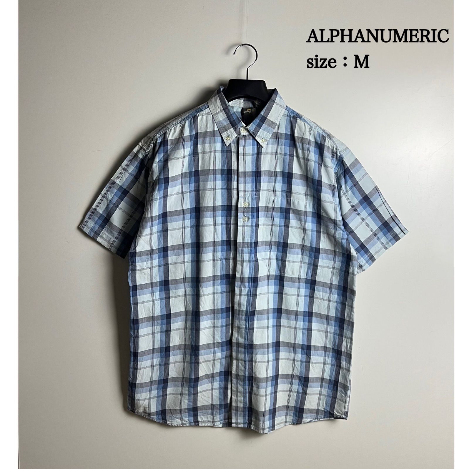 ALPHANUMERIC 00s skate archive plaid shirts M アルファヌメリック