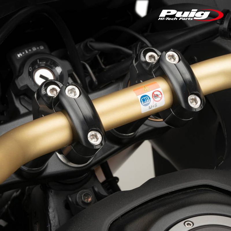 Puig 21751N PULLBACK RISERS [BLACK] UP25mm BACK16mm 29mm 汎用 プーチ プルバックライザー