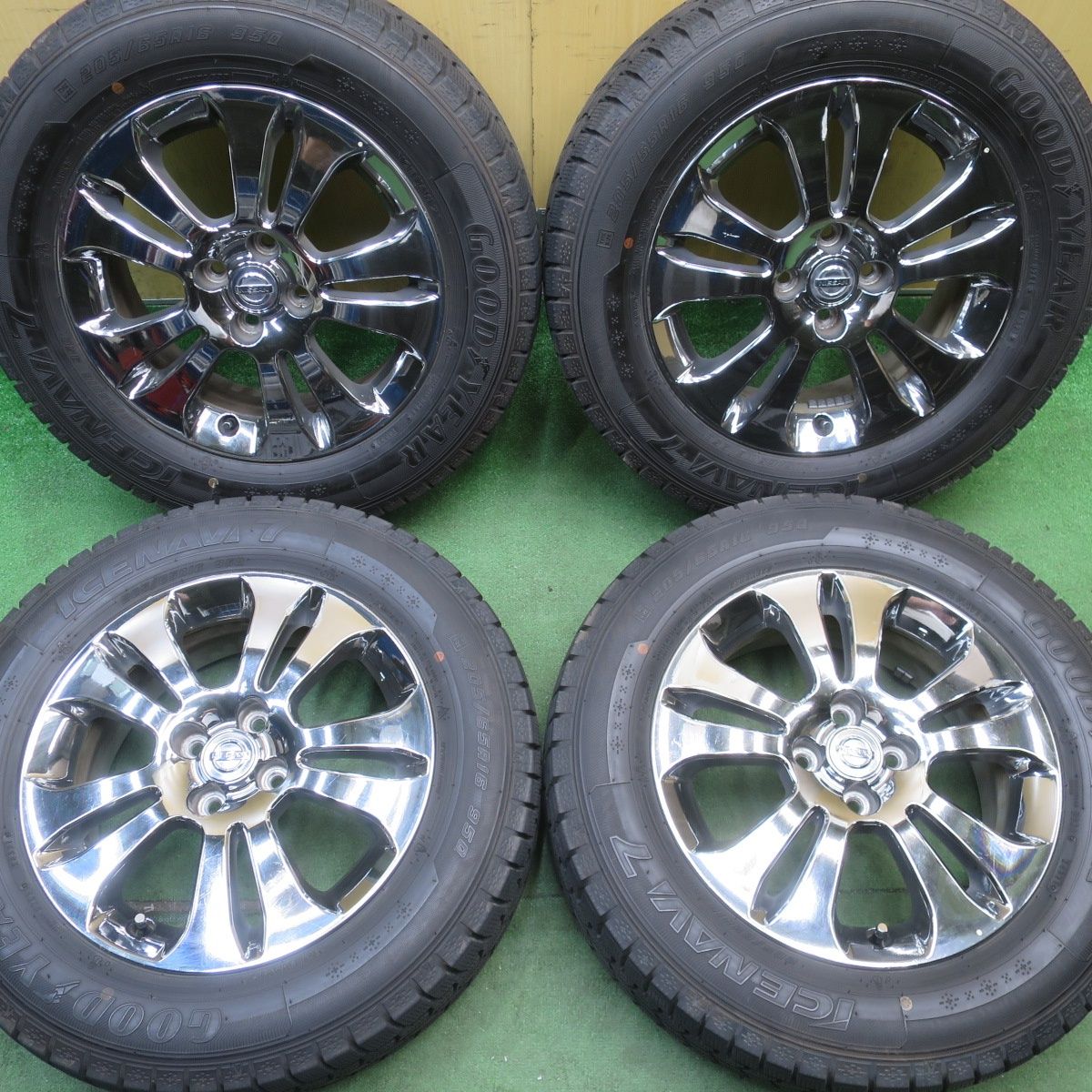 バリ溝！9.5分☆日産 ウイングロード ライダー 純正 205/65R16
